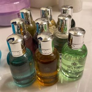 NEW Molton Brown London, 9 piece bath and shower gel set.￼